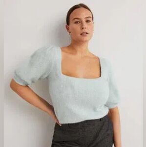 NWT Boden Square Neck fluffy Jumper size M